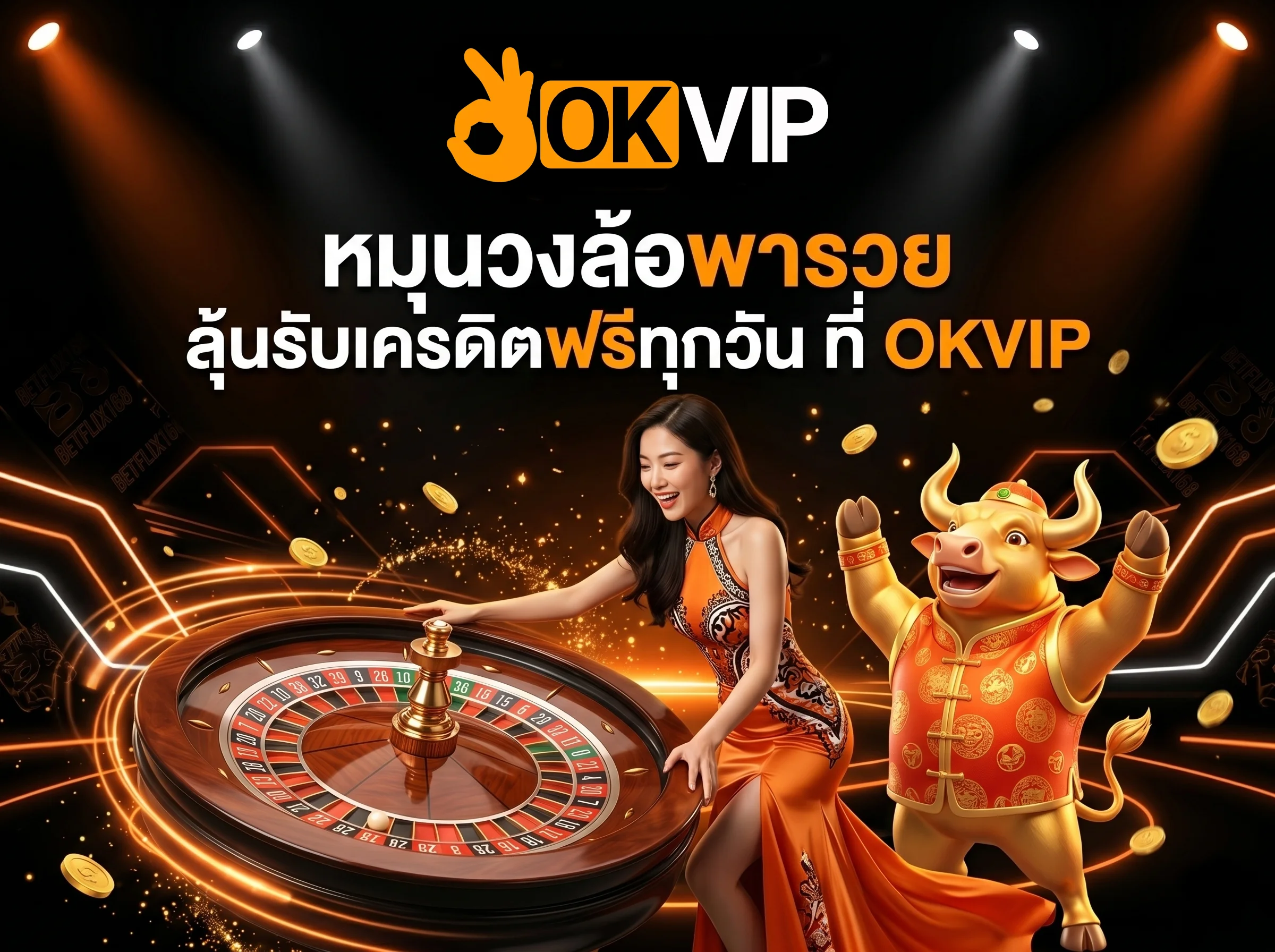 OKVIP กิจกรรมวงล้อนำโชค แจกเครดิตฟรี ลุ้นรับรางวัลใหญ่ทุกวัน