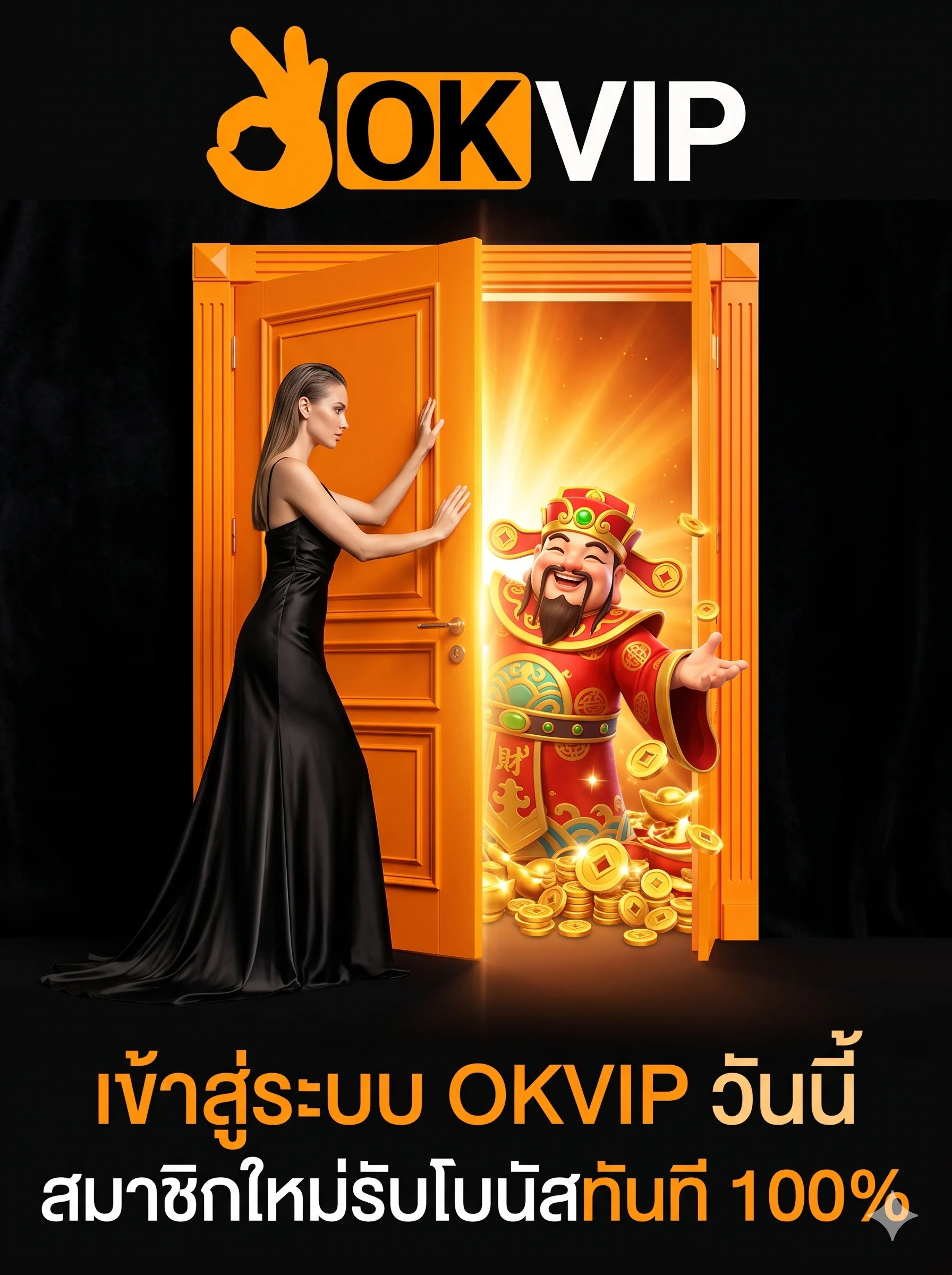 OKVIP ทางเข้า เว็บตรงสล็อต เข้าสู่ระบบง่าย สมาชิกใหม่รับโบนัส 100%